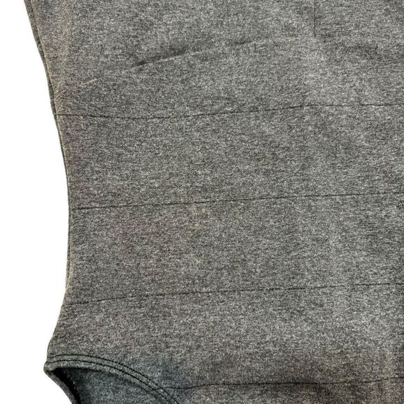 Ladies Danskin Grey V‎ Back Pull On Body Suit Size Large - Picture 4 of 11